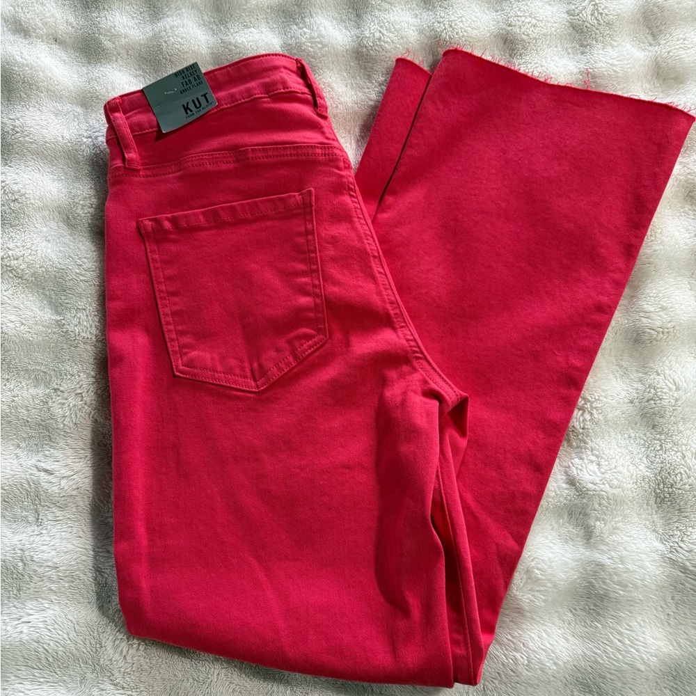 NWT Kut from the Kloth Women's Red Ankle Jeans